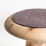 Bürostuhl Arvenholz Filzpolster