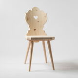 Stabelle aus Arvenholz massiv